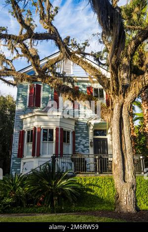 Maison historique à Beaufort, Caroline du Sud, États-Unis Banque D'Images