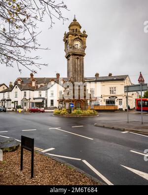 Miles' Clocktower (1897) est un site bien connu situé au bout de Queen Street à Exeter, Devon, Royaume-Uni. Banque D'Images