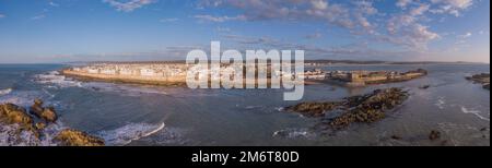 Panorama de l'antenne d'Essaouira city Banque D'Images