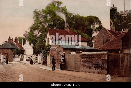 Barnett église RD et hadley porte 1907 Banque D'Images