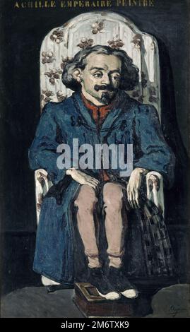 Portrait d'Achille Empire peint par l'impressionniste français Paul Cézanne en 1868 Banque D'Images