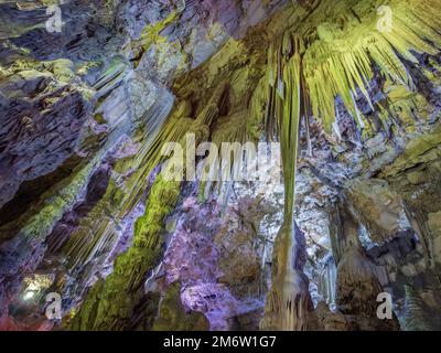 Grotte Saint Michel, Gibraltar, Angleterre Banque D'Images