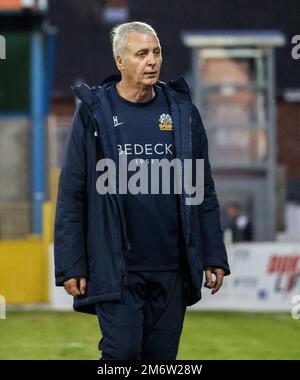 Mournview Park, Lurgan, Comté d'Armagh, Irlande du Nord, Royaume-Uni. 30 août 2022. Danske Bank Premiership – Glenavon c. Newry City. Reggie Hillen, entraîneur de gardien de but de Glenavon. Banque D'Images