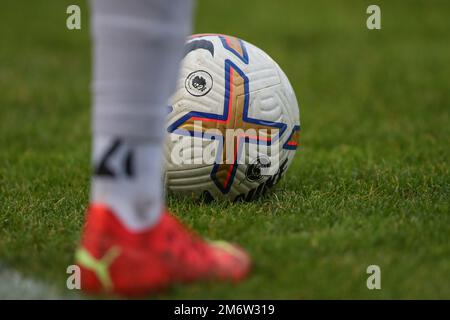 Hednesford, Royaume-Uni. 05th janvier 2023. La balle de match est vue pendant le match de coupe de Premier League West Bromwich Albion vs Middlesbrough U23's à Keys Park, Hednesford, Royaume-Uni, 5th janvier 2023 (photo de Gareth Evans/News Images) Credit: News Images LTD/Alay Live News Banque D'Images