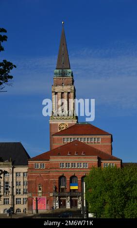 Opéra historique et hôtel de ville de Kiel, la capitale du Schleswig-Holstein Banque D'Images