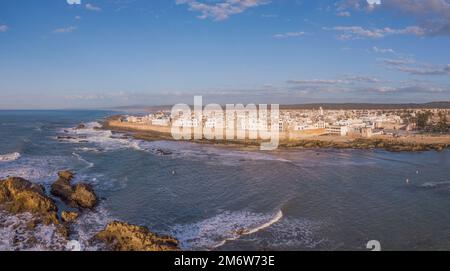 Panorama de l'antenne d'Essaouira city Banque D'Images