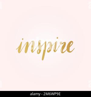Inspirer le vecteur de style typographique de mot Illustration de Vecteur