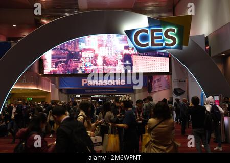 Las Vegas, Nevada, États-Unis. 5th janvier 2023. Vue du ces 2023 à la Convention de Las Vegas à Las Vegas, Nevada sur 5 janvier 2023. Crédit : Mpi34/Media Punch/Alamy Live News Banque D'Images