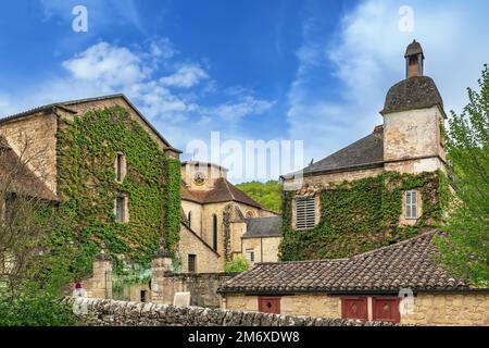 Abbaye de Beaulieu-en-Rouergue, France Banque D'Images