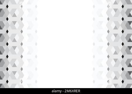 Vecteur d'arrière-plan à motifs hexagonaux gris 3D Illustration de Vecteur