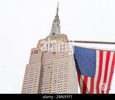 L'Empire State Building, New York City Banque D'Images