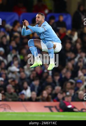 Londres, Angleterre, 5th janvier 2023. Kyle Walker de Manchester City pendant le match de la Premier League à Stamford Bridge, Londres. Le crédit photo devrait se lire: David Klein / Sportimage Banque D'Images