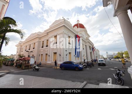 Palacio de Gobierno, Palais du Gouvernement sur la Plaza de Armas, Cienfuegos, Cuba Banque D'Images