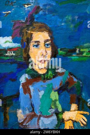 Portrait de Gitta Wallerstein, Oskar Kokoschka, 1921, Galerie Neue Meister, Albertinum, Dresde, Allemagne, Europe Banque D'Images