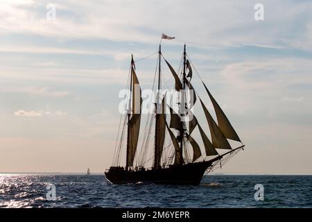 Barquentine Loa danoise, début de la course de Sunderland, 2018 Banque D'Images