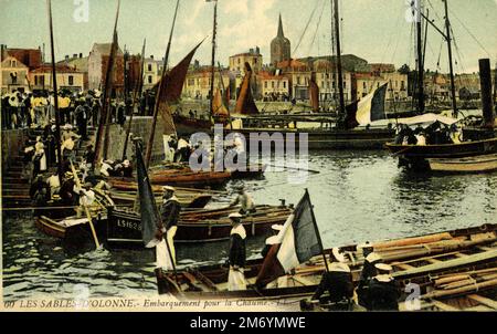Les Sables d'Olonne - Embargement pour la chaume - les Sables d'Olonne (Vendée, France) Banque D'Images