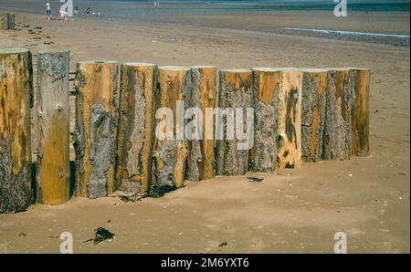 plage de dunster dans le parc national d'exmoor sur la côte somerset Banque D'Images