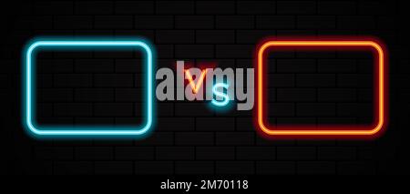 Par rapport au néon. Symbole néon. Bannière lumineuse, publicité de nuit lumineuse. Illustration néon colorée avec espace de copie. Illustration vectorielle Illustration de Vecteur