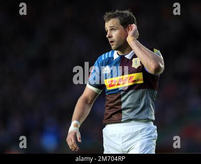 Photo du dossier datée du 28-04-2017 de Nick Evans, qui l'Angleterre a nommé Nick Evans comme entraîneur d'attaque en tant que nouveau patron Steve Borthwick finalise son équipe de direction pour les six nations à venir. Date de publication : vendredi 6 janvier 2023. Banque D'Images