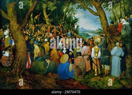 Le Sermon de, Saint Jean-Baptiste, Jan Brueghel l'ancien (1568-1625) - Pieter Brueghel ( Bruegel ) le jeune 1616-1647 Flamand belge Belgique Banque D'Images
