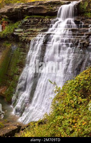 En chutes Brandywine Parc national de Cuyahoga Valley, Ohio Banque D'Images