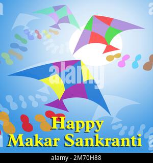 Bon Makar Sankranti Banque D'Images