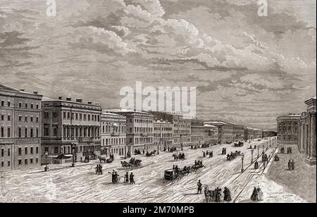 Nevsky Prospect, St. Petersbourg, Russie Banque D'Images