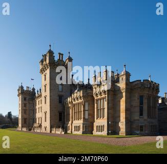 Floors Castle, Kelso, siège du duc de Roxburghe. Jardins ouverts au public avec café et boutique ; pièces avec billet d'entrée uniquement. Banque D'Images