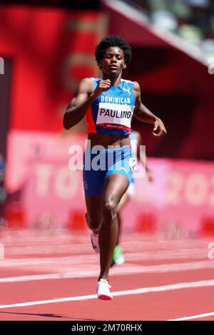 Marileidy Paulino (DOM) participe aux épreuves de 400 mètres féminin aux Jeux Olympiques d'été de 2020 (2021), à Tokyo, au Japon Banque D'Images