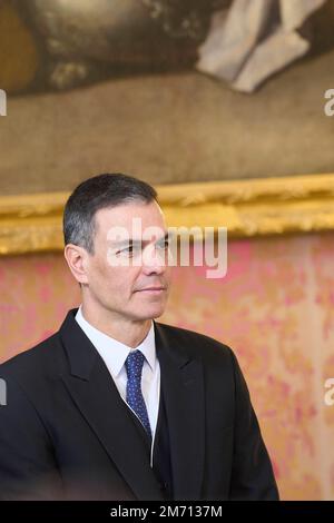 Madrid, Espagne. 06th janvier 2023. Roi espagnol Felipe VI pendant les Pâques militaires 2023 au RoyalPalace à Madrid le vendredi 6th janvier 2023. Credit: CORMON PRESSE/Alamy Live News Banque D'Images