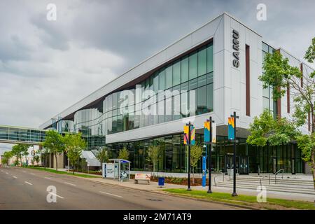 Students' Association of MacEwan University SAMU Building au centre-ville d'Edmonton, Alberta, Canada Banque D'Images