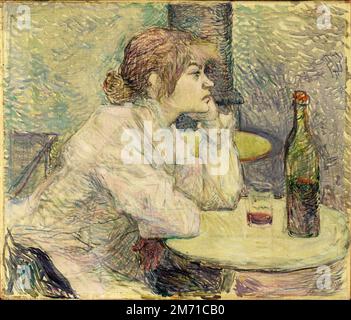 La gueule de bois (Suzanne Valadon). Langue originale titre: Gueule de Bois / la Buveuse. Toulouse-Lautrec. 1887-89. Banque D'Images