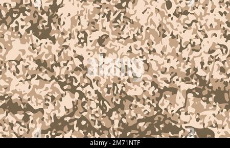 Texture militaire camouflage armée chasse sable de boue brun. Camouflage d'arrière-plan militaire. Illustration vectorielle Illustration de Vecteur