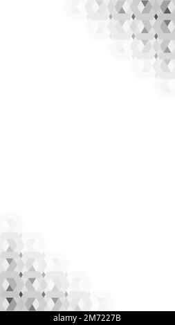 Vecteur d'arrière-plan à motifs hexagonaux gris 3D Illustration de Vecteur