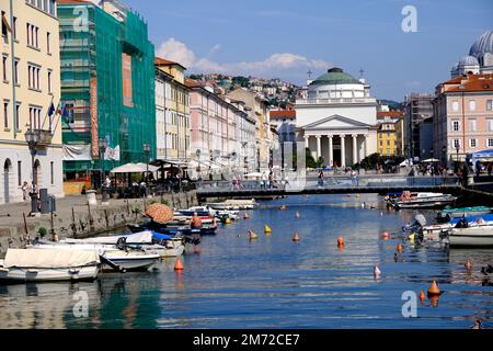 Canal Grande de Trieste Italie Banque D'Images