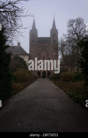 Abbaye bénédictine Corvey près de la ville allemande appelée Hoexter Banque D'Images