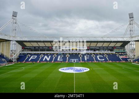 Preston, Royaume-Uni. 07th janvier 2023. Vue générale du stade Deepdale avant le match de la coupe Emirates FA Preston North End vs Huddersfield Town à Deepdale, Preston, Royaume-Uni, 7th janvier 2023 (photo de Steve Flynn/News Images) à Preston, Royaume-Uni le 1/7/2023. (Photo de Steve Flynn/News Images/Sipa USA) crédit: SIPA USA/Alay Live News Banque D'Images