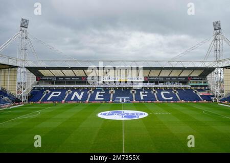 Preston, Royaume-Uni. 07th janvier 2023. Vue générale du stade Deepdale avant le match de la coupe Emirates FA Preston North End vs Huddersfield Town à Deepdale, Preston, Royaume-Uni, 7th janvier 2023. (Photo de Steve Flynn/News Images) à Preston, Royaume-Uni, le 1/7/2023. (Photo de Steve Flynn/News Images/Sipa USA) crédit: SIPA USA/Alay Live News Banque D'Images