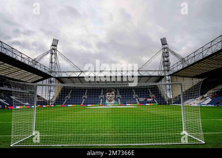 Preston, Royaume-Uni. 07th janvier 2023. Vue générale du stade Deepdale avant le match de la coupe Emirates FA Preston North End vs Huddersfield Town à Deepdale, Preston, Royaume-Uni, 7th janvier 2023 (photo de Steve Flynn/News Images) à Preston, Royaume-Uni le 1/7/2023. (Photo de Steve Flynn/News Images/Sipa USA) crédit: SIPA USA/Alay Live News Banque D'Images