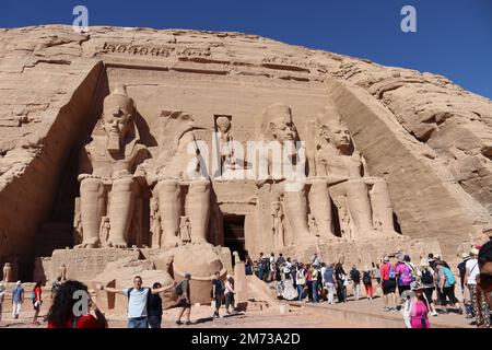 Beau Temple d'Abu Simbel Banque D'Images