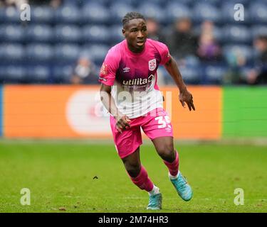 Preston, Royaume-Uni. 07th janvier 2023. Brahima Diarra #35 de Huddersfield Townduring the Emirates FA Cup troisième Round Match Preston North End vs Huddersfield Town at Deepdale, Preston, Royaume-Uni, 7th janvier 2023 (photo de Steve Flynn/News Images) à Preston, Royaume-Uni, le 1/7/2023. (Photo de Steve Flynn/News Images/Sipa USA) crédit: SIPA USA/Alay Live News Banque D'Images