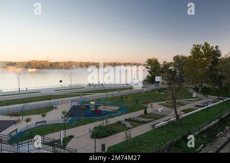 Voyageant à Ruse, près du Danube Banque D'Images