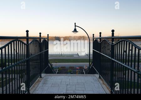 Voyageant à Ruse, près du Danube Banque D'Images