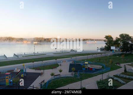 Voyageant à Ruse, près du Danube Banque D'Images