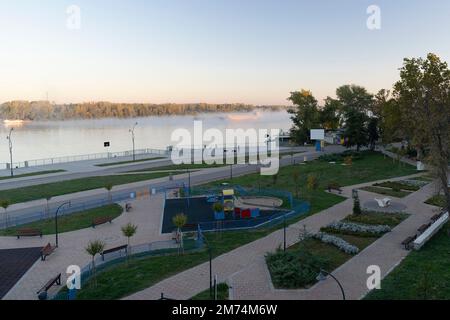 Voyageant à Ruse, près du Danube Banque D'Images