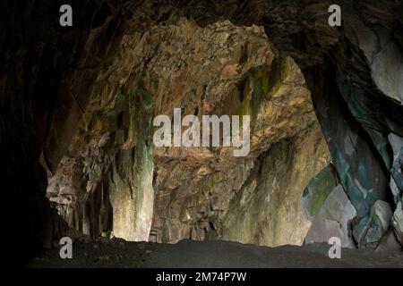Grotte de la cathédrale en peu de Langdale, Cumbria, Royaume-Uni Banque D'Images
