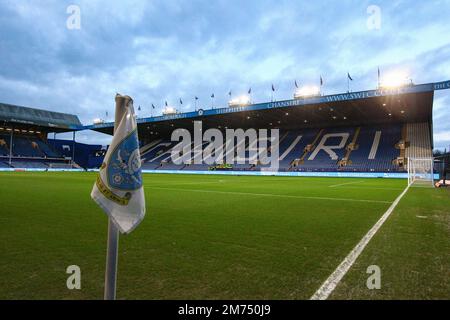 Hillsborough Stadium, Sheffield, Angleterre - 7th janvier 2023 vue générale du sol - avant le match Sheffield mercredi contre Newcastle United, Emirates FA Cup, 2022/23, Hillsborough Stadium, Sheffield, Angleterre - 7th janvier 2023 crédit: Arthur Haigh/WhiteRosePhotos/Alay Live News Banque D'Images