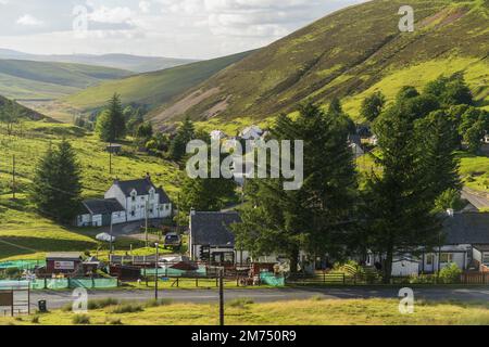 Wanlockhead, le plus haut village d'Écosse au-dessus du niveau de la mer à 1531ft, 466m Banque D'Images