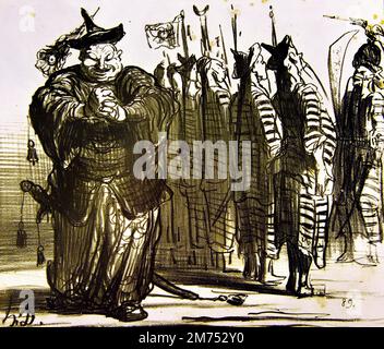 Lithographie satirique politique du XIXe siècle intitulée Chine tirée de la série album des charges du jour, 1880, par Honoré Daumier.Chine album des charges du jour 1880 Chine album des charges du jour 1880 par Honoré Daumier 1808-1879 ( Honoré-Victorin Daumier était un peintre, sculpteur et graveur français, dont de nombreuses œuvres offrent des commentaires sur la vie sociale et politique en France ) Banque D'Images