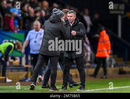 Bolton, Royaume-Uni. 07th janvier 2023. Plymouth Argyle Directeur Steven Schumacher à temps plein pendant le match Sky Bet League 1 Bolton Wanderers vs Plymouth Argyle à l'Université de Bolton Stadium, Bolton, Royaume-Uni, 7th janvier 2023 (photo de Stanley Kasala/News Images) à Bolton, Royaume-Uni le 1/7/2023. (Photo de Stanley Kasala/News Images/Sipa USA) crédit: SIPA USA/Alay Live News Banque D'Images